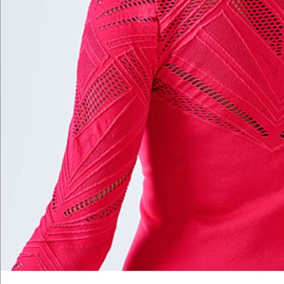 Fabletics- Isabella Seamless L/S Top XS Strawberry - Picture 2 of 7